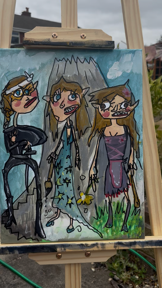 The Three Sisters Original Painting