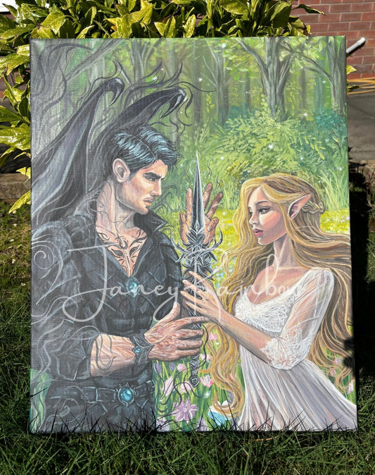Shadows and Blooms Original Painting